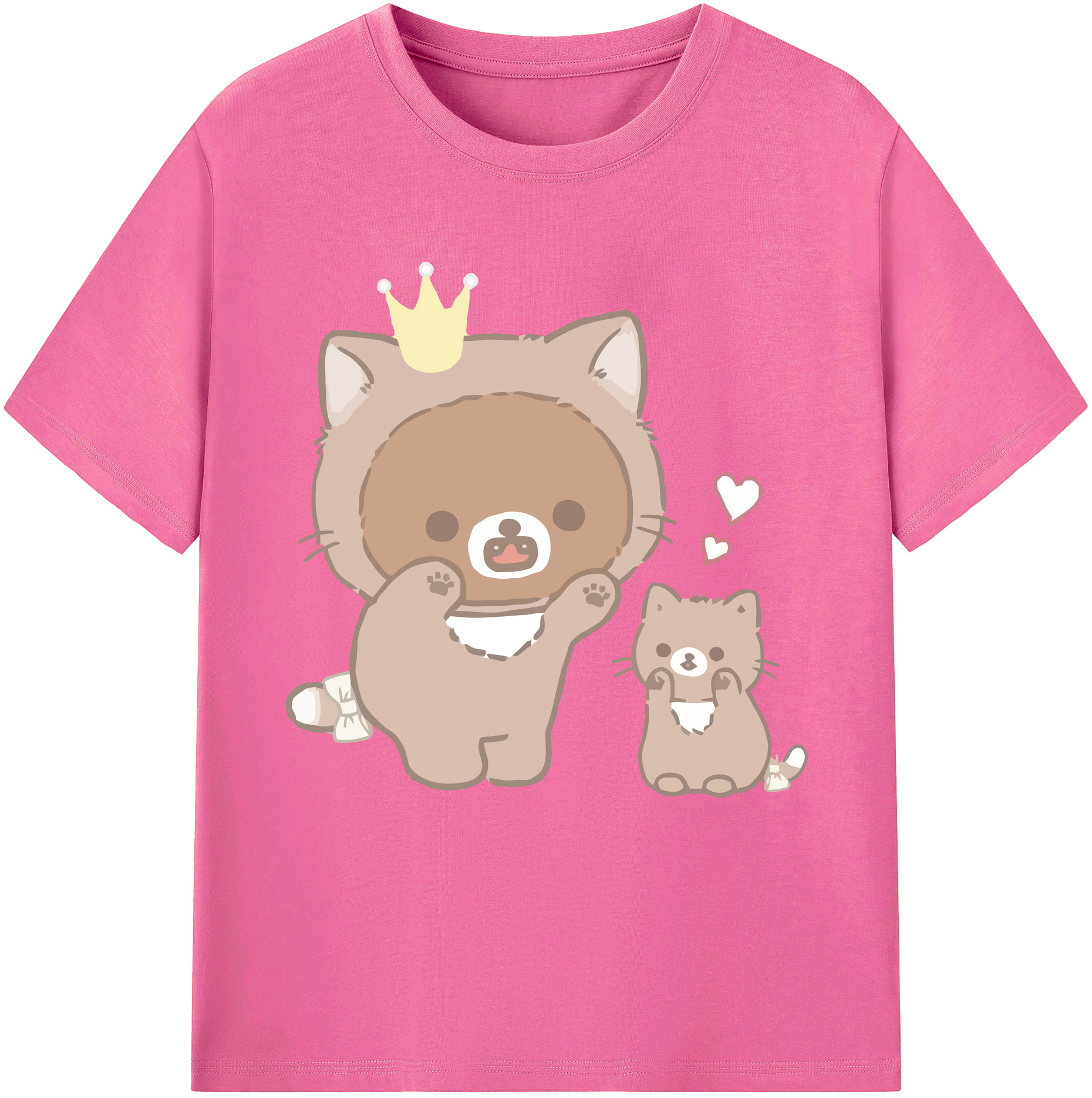 （画像用） リラックマ リラックマ キイロイトリ Rilakkuma Korilakkuma Kiiroitori レディースカジュアルプリントTシャツ（綿100％）